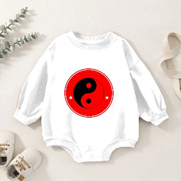 Discover ying and yang Baby Romper Sweatshirts