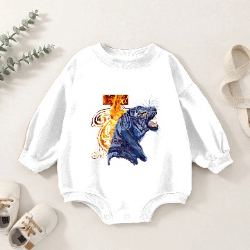Discover Tiger in Camouflage Baby Romper Sweatshirts