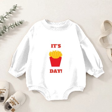Discover french fries day Baby Romper Sweatshirts
