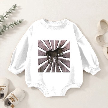 Discover Donkey Baby Romper Sweatshirts