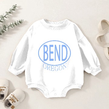 Discover Bend Oregon Souvenir Baby Romper Sweatshirts
