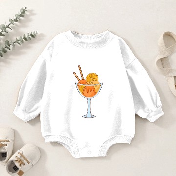 Discover Icecream Gelato Sundae Summer Sherbet Food Baby Romper Sweatshirts