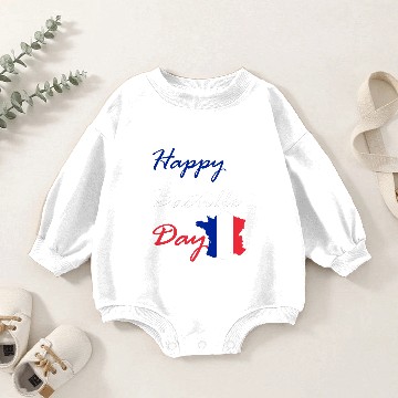 Discover Happy Bastille Day Baby Romper Sweatshirts