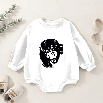Discover JESUS CROWN OF THORNS Baby Romper Sweatshirts