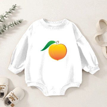 Discover Peach Baby Romper Sweatshirts