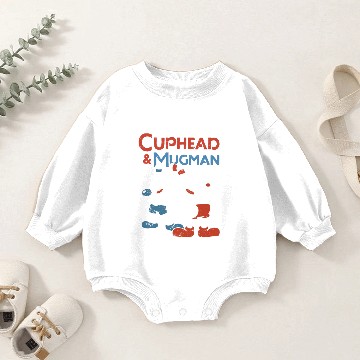 Discover cuphead mugman drink Baby Romper Sweatshirts
