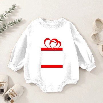 Discover Just Married with hearts Baby Romper Sweatshirts