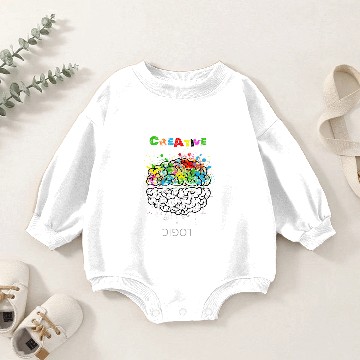 Discover Creative and logic brain Baby Romper Sweatshirts