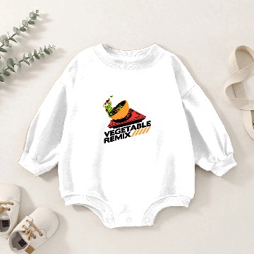 Discover Vegetable Remix Baby Romper Sweatshirts