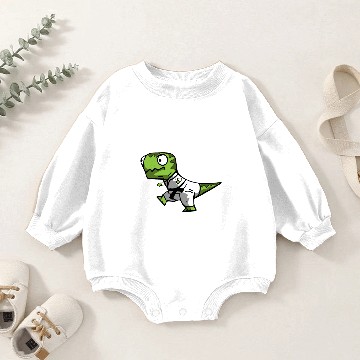 Discover Funny T-Rex Dinosaur - BJJ and Jiu Jitsu Baby Romper Sweatshirts