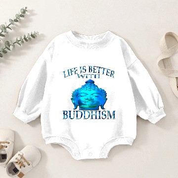 Discover Buddhism Baby Romper Sweatshirts
