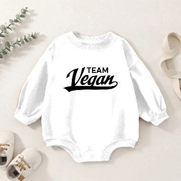 Discover TEAM VEGAN Baby Romper Sweatshirts