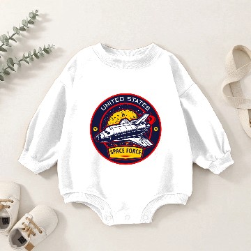 Discover Shuttle Logo Patch | Space Force Baby Romper Sweatshirts