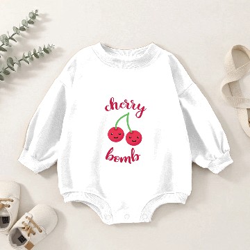 Discover Cherry bomb Baby Romper Sweatshirts