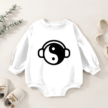 Discover Ying Yang DJ Baby Romper Sweatshirts