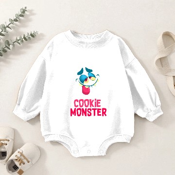 Discover Cookie Monster1 Baby Romper Sweatshirts