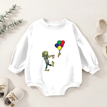 Discover Zombie loses arm Funny Halloween Baby Romper Sweatshirts