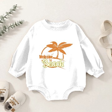Discover Beach Burning Man Baby Romper Sweatshirts