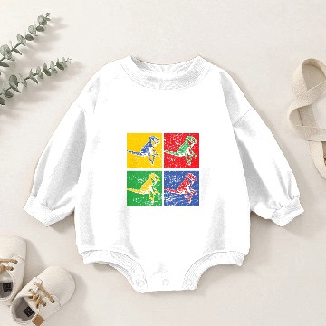 Discover Velociraptor Baby Romper Sweatshirts