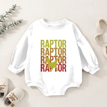 Discover Velociraptor Baby Romper Sweatshirts
