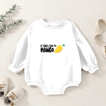 Discover It Takes Two To Mango - Food Puns - Total Basics Baby Romper Sweatshirts