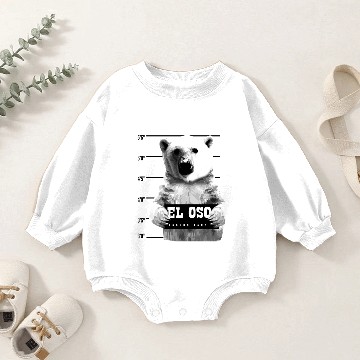 Discover Animal Print - El Oso Baby Romper Sweatshirts