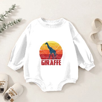 Discover Animal Print - Giraffe Baby Romper Sweatshirts