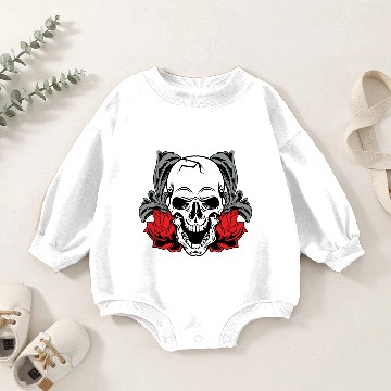 Discover Skull Roses Baby Romper Sweatshirts
