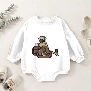 Discover Vintage Robot machine technology gift idea robotic Baby Romper Sweatshirts