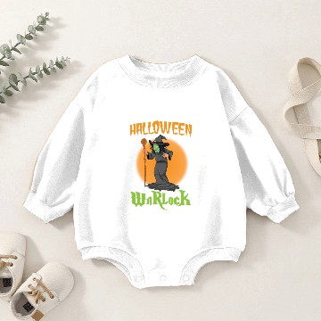 Discover 2018 Halloween Warlock Design Baby Romper Sweatshirts
