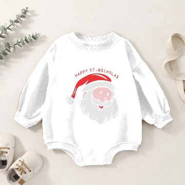 Discover Happy saint nicholas Baby Romper Sweatshirts