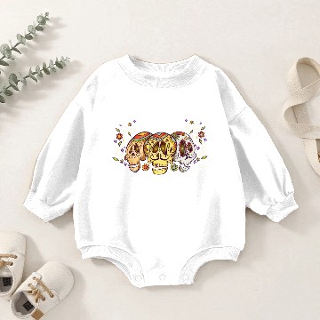Discover Cool Sugar Skull - Three Decorated - Gravestone Baby Romper Sweatshirts