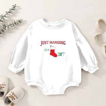 Discover JUST HANGING I Socks on fireplace Baby Romper Sweatshirts