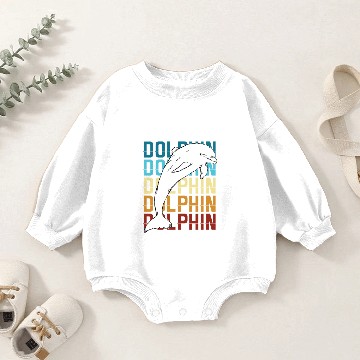 Discover Animal Print Gift Dolphin Baby Romper Sweatshirts