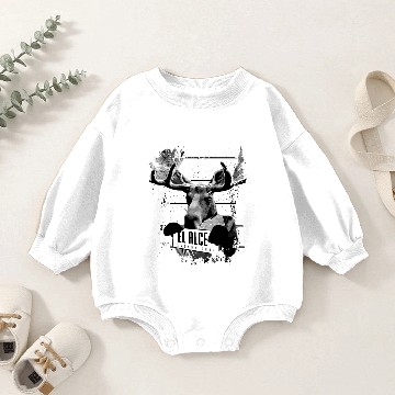 Discover Animal Print Gift - El Alce Baby Romper Sweatshirts