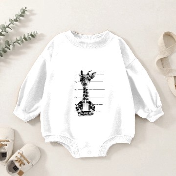 Discover Animal Print - Giraffe Baby Romper Sweatshirts