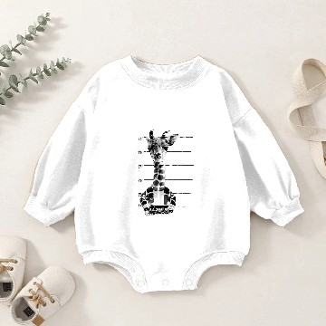 Discover Animal Print - Giraffe Baby Romper Sweatshirts