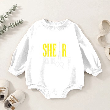 Discover Shear Genius Hairstylist Worker gift Baby Romper Sweatshirts