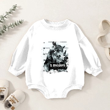 Discover Animal Print - El Rinoceronte Baby Romper Sweatshirts