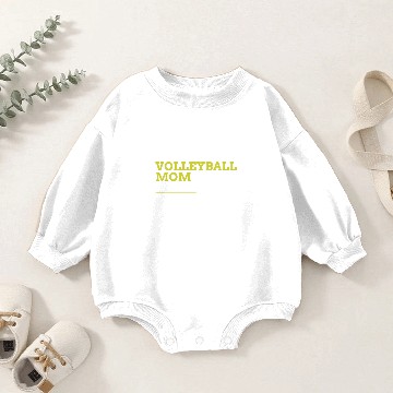 Discover Volleyball Mom Baby Romper Sweatshirts