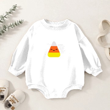 Discover Candy Corn Anatomy Baby Romper Sweatshirts