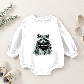 Discover Animal Print Gift El Mapache Baby Romper Sweatshirts