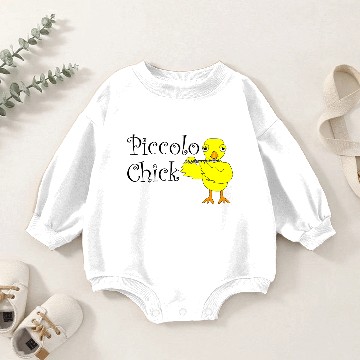Discover Piccolo Chick Text Baby Romper Sweatshirts
