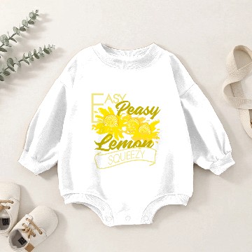 Discover Funny Lemonade - Easy Peasy Lemon Squeezy - Humor Baby Romper Sweatshirts