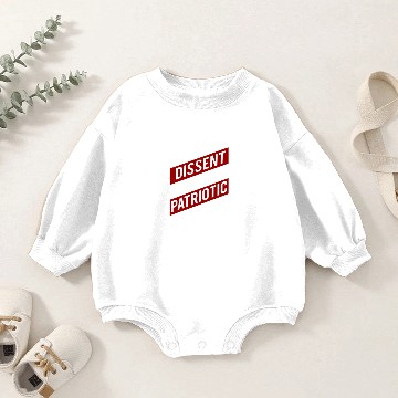 Discover DISSENT IS PATRIOTIC Anti Trump Resist Protest Baby Romper Sweatshirts