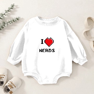 Discover I love nerds Baby Romper Sweatshirts