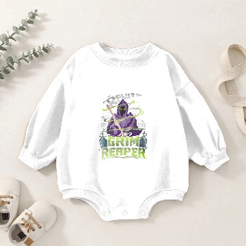 Discover Cool Grim Reaper Halloween Gift Baby Romper Sweatshirts