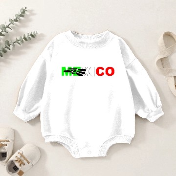 Discover Mexico Mexican Flag Baby Romper Sweatshirts