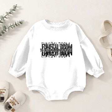 Discover FUNERAL Dooom Baby Romper Sweatshirts