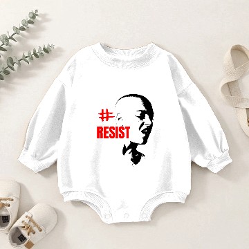 Discover #RESIST Resist Baby Romper Sweatshirts